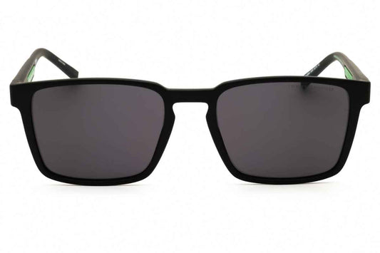 Tommy Hilfiger Men's Square Matte Black Sunglasses with Grey Lenses TH2088/S