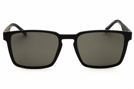 Tommy Hilfiger TH2088/S Square Matte Black Sunglasses with Grey Lenses by PEBBELLS