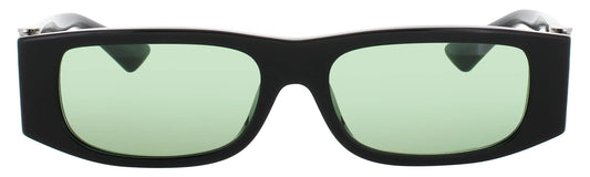 Versace Men’s Rectangular Black & Silver SunglassesVE4476U GB1/2 55