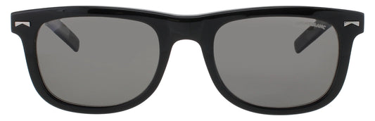 MONTBLANC MB0260S 006 Polarized Square Black Smoke Lens Men's Sunglasses