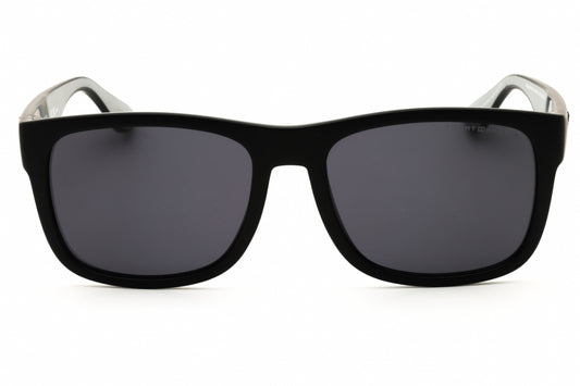 Tommy Hilfiger TH1556/N/S Square Black Sunglasses with Grey Lenses by PEBBELLS