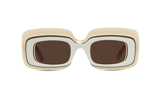 LOEWE LW40139U Women’s Sunglasses Ivory/Brown