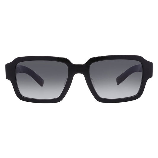 Prada PR 02ZS Black Grey Gradient Oversized Square Sunglasses - Unisex