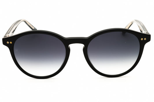 Tommy Hilfiger TH2159/S Round Black Sunglasses with Dark Grey Gradient Lenses by PEBBELLS