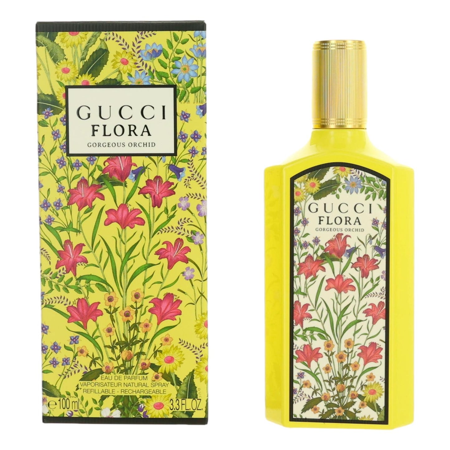 Flora Gorgeous Orchid by GUCCI, 3.3 oz EDP Spray for Women
