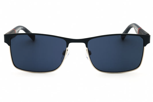 Tommy Hilfiger TH2040/S Rectangular Matte Blue/Ruthenium Sunglasses by PEBBELLS