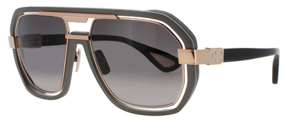 BUGATTI-08-Gun Metal & Rose Gold Men's Square Sunglasses