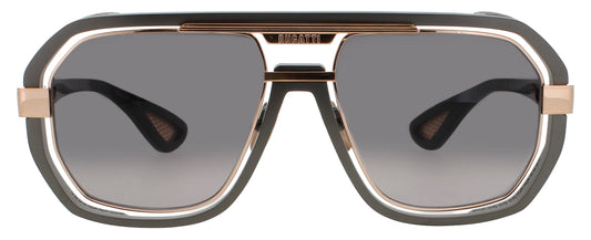 BUGATTI-08-Gun Metal & Rose Gold Men's Square Sunglasses