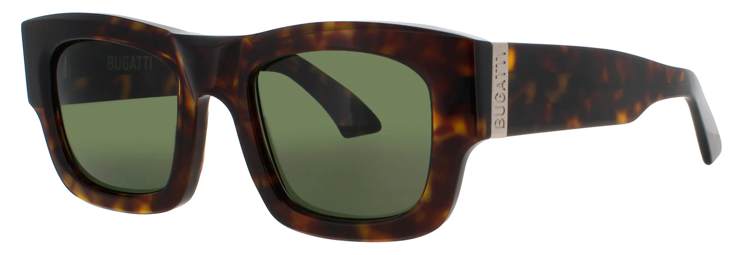 BUGATTI  48M-HAV Havana Mens Square Sunglasses