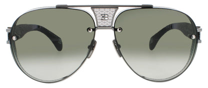 BUGATTI-05-Ash & Gunmetal Unisex Square Sunglasses
