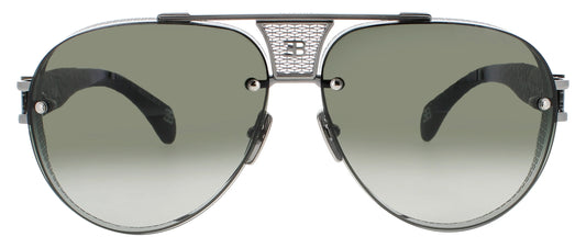 BUGATTI-05-Ash & Gunmetal Unisex Square Sunglasses