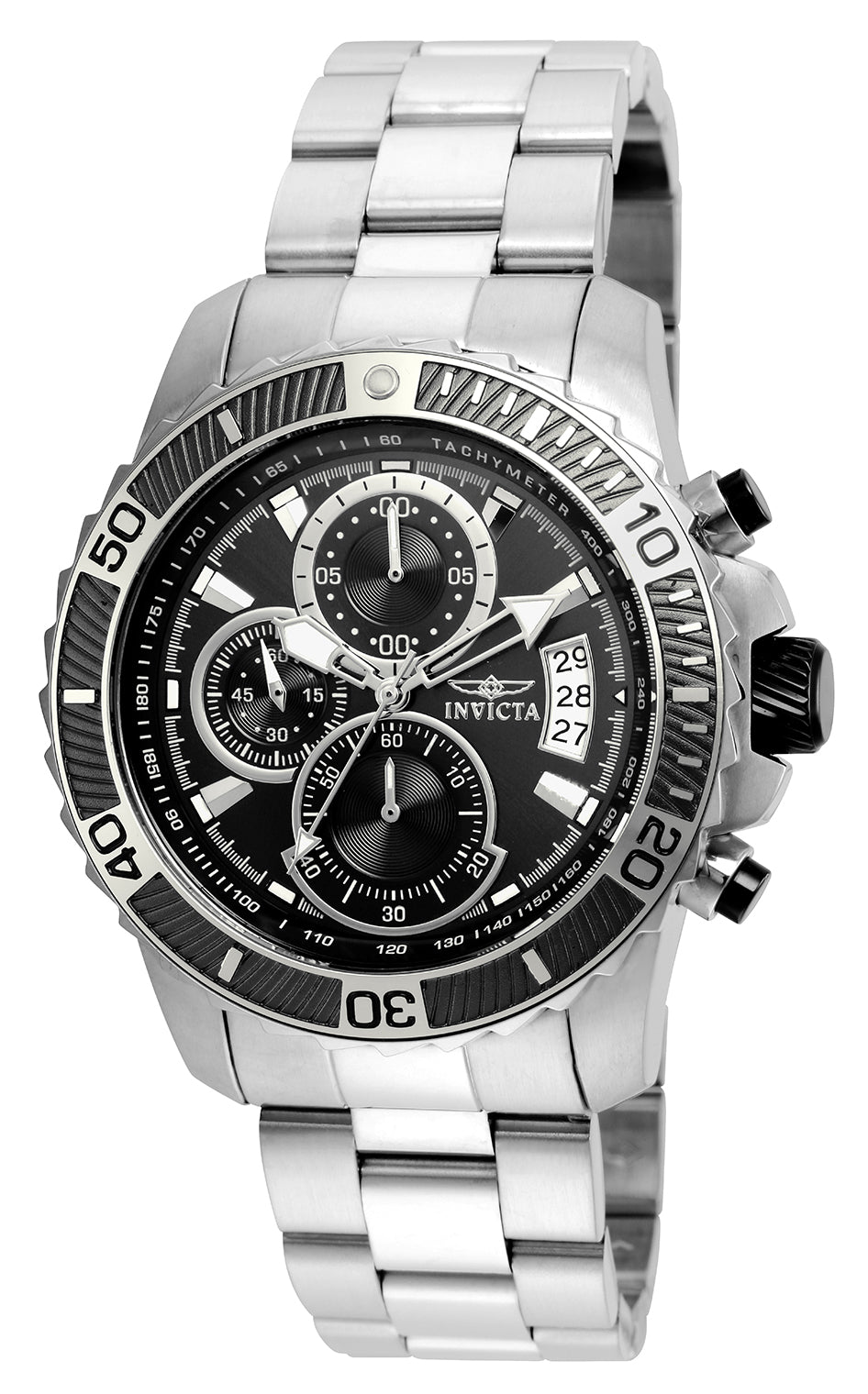 INVICTA  Men's 22412 Pro Diver Quartz Multifunction Black Dial Watch