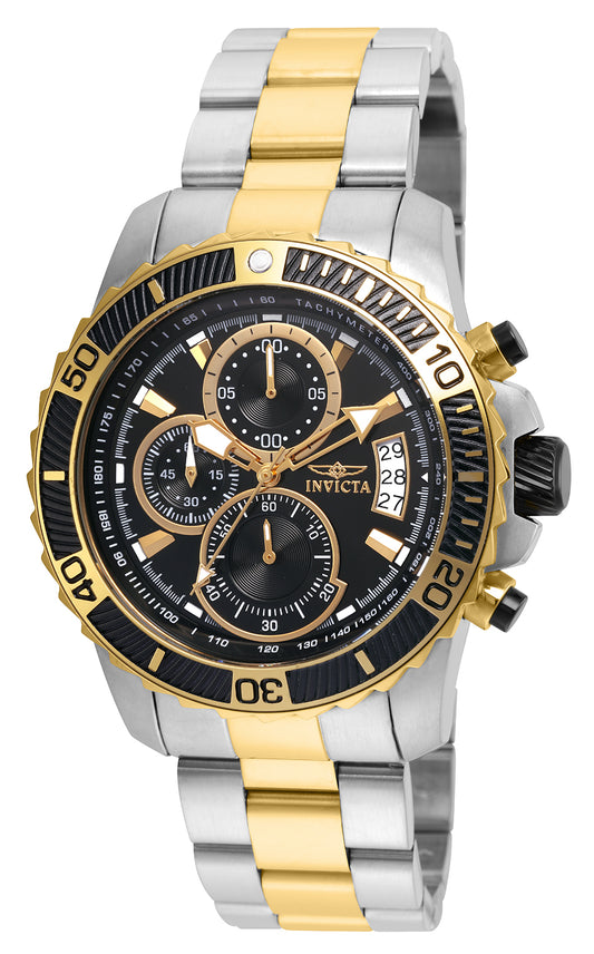 INVICTA Men's 22418 Pro Diver Quartz Multifunction Black Dial Watch