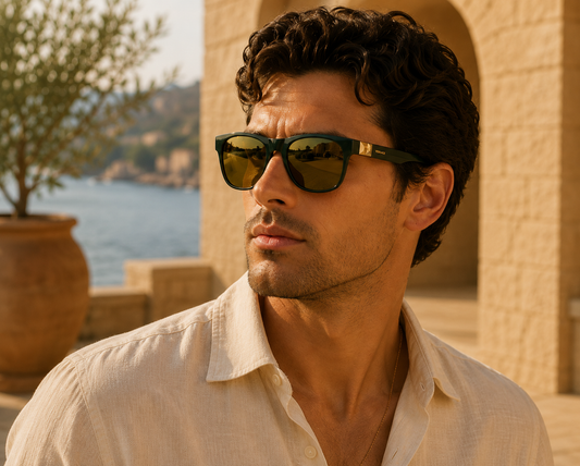 Versace Men’s Square Green Sunglasses – VE4346 5193/1V 57