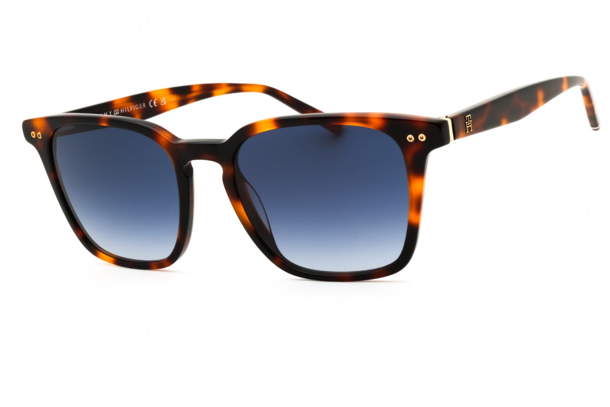 Tommy Hilfiger TH2158/S Square Tortoise Sunglasses with Blue Gradient Lenses by PEBBELLS