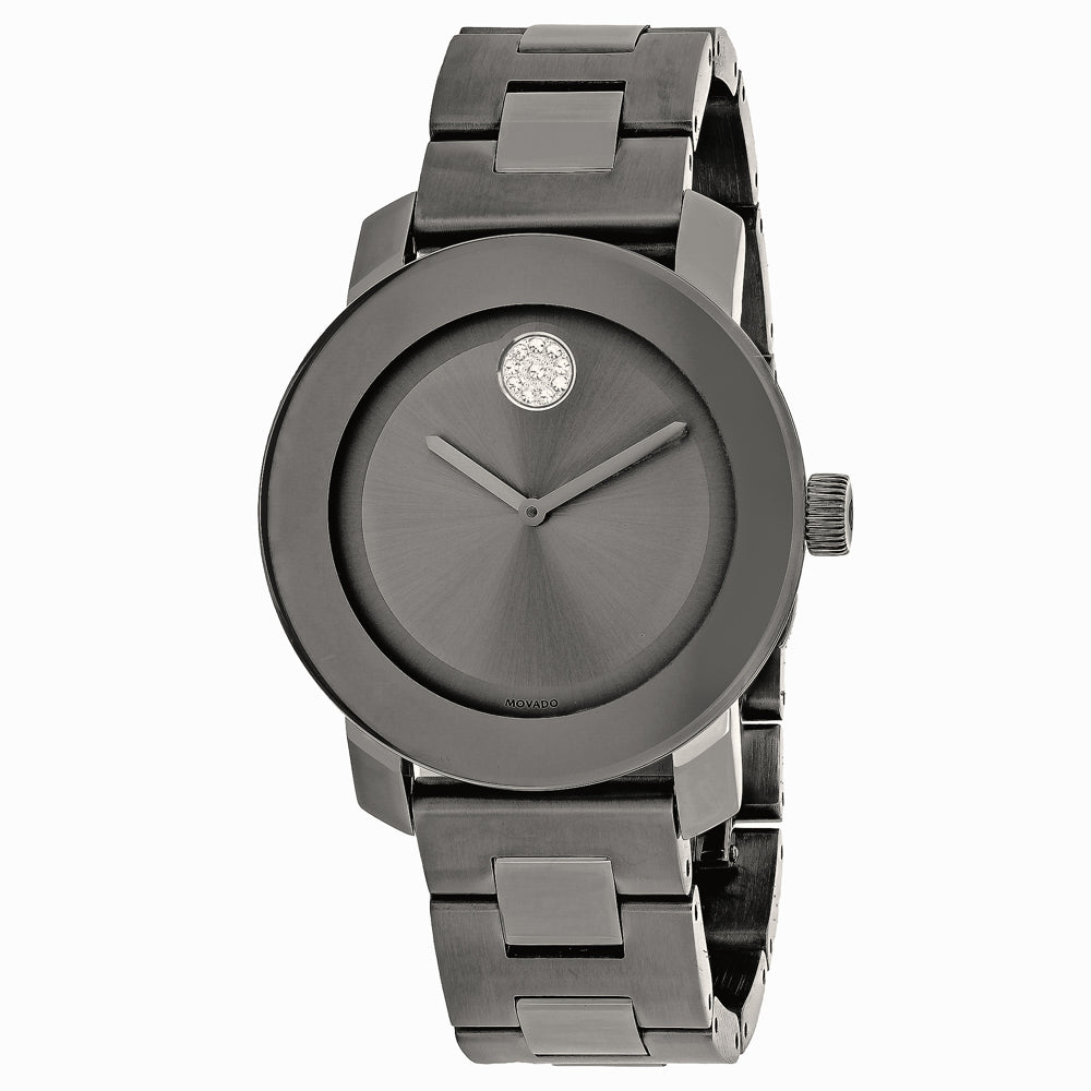 Reloj de cuarzo de acero inoxidable color bronce de cañón para hombre MOVADO Bold 3600103