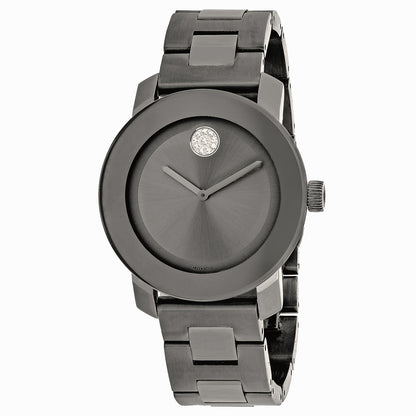 Reloj de cuarzo de acero inoxidable color bronce de cañón para hombre MOVADO Bold 3600103