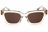 Tommy Hilfiger TH2101/S Cat-Eye Beige Sunglasses with Brown Lenses by PEBBELLS