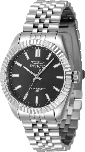 INVICTA Women's 47494 Specialty Quartz 3 Hand Black Dial Watch