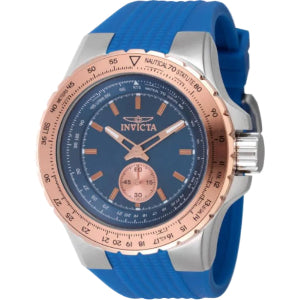 INVICTA Men's 49309 Aviator  Quartz Multifunction Blue Dial Watch