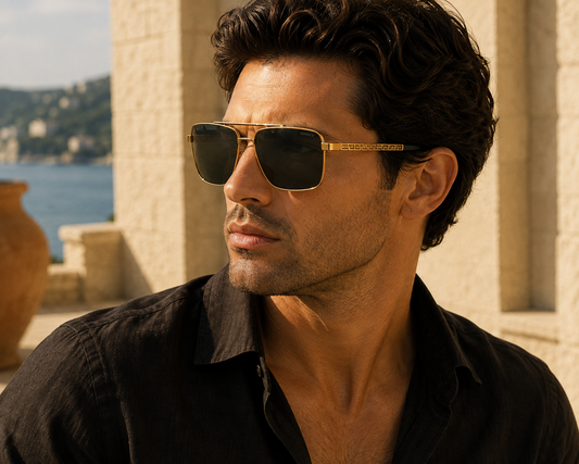 Versace Men’s Square Gold Sunglasses – VE2266 1002/87 64