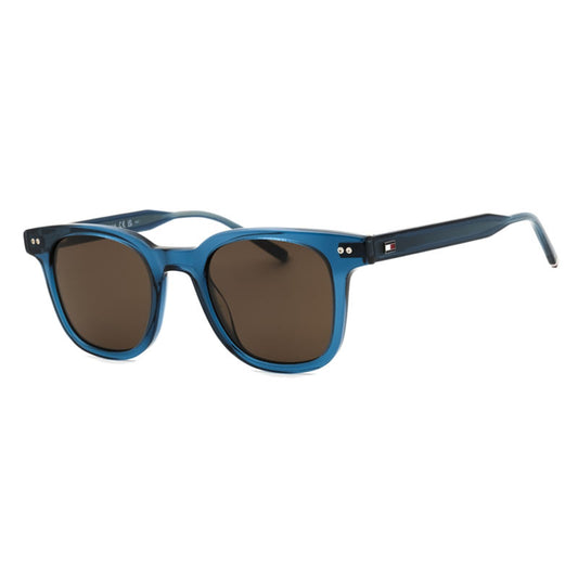 Tommy Hilfiger TH2126/S Square Blue Sunglasses with Brown Lenses by PEBBELLS