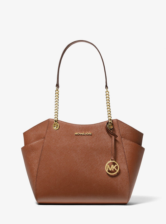Jet Set Large Saffiano Leather Shoulder Bag