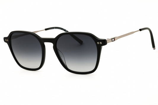 Tommy Hilfiger TH2132/S Square Black Sunglasses with Dark Grey Gradient Lenses by PEBBELLS