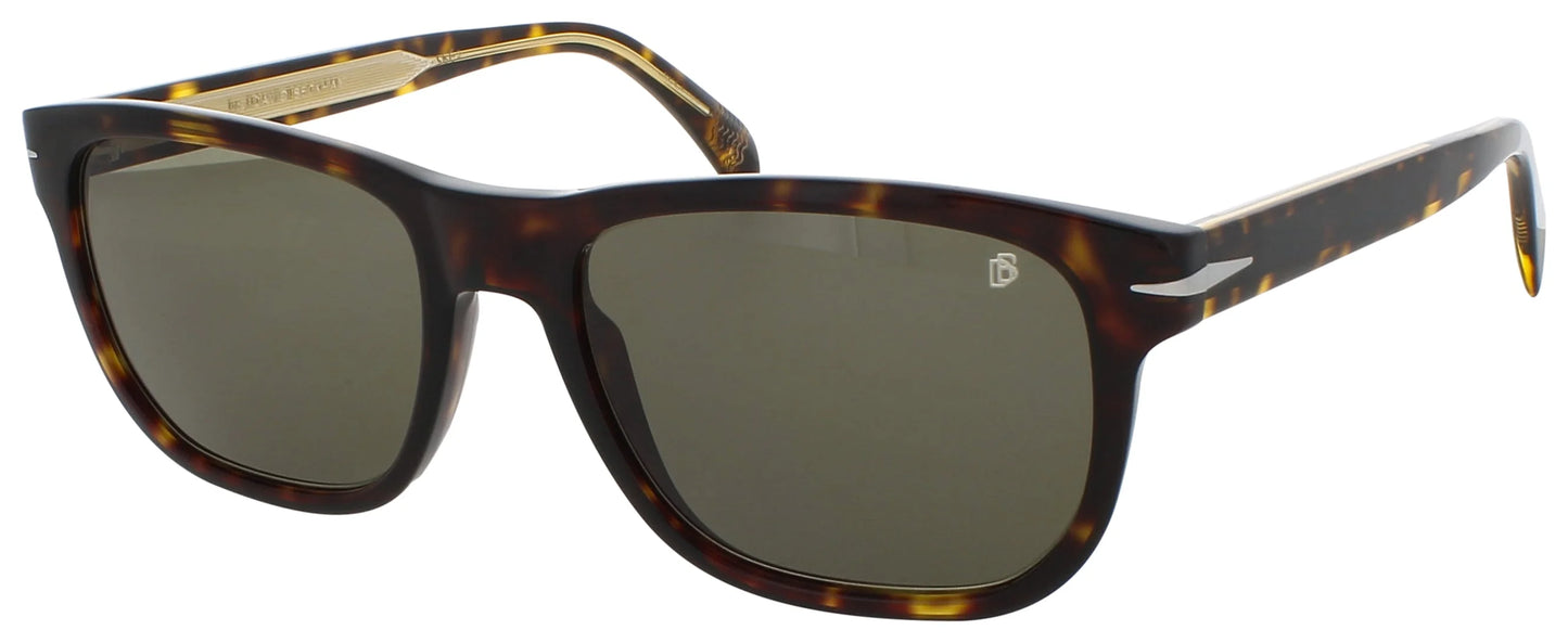 DAVID BECKHAM Men’s Rectangular Sunglasses – Style DB-1045/S-0086/QT