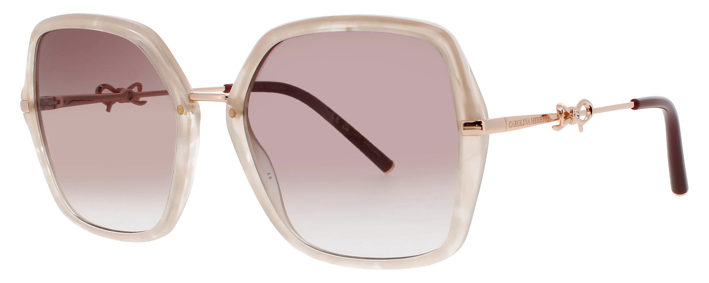 CAROLINA HERRERA Square Sunglasses – Brown Pink Gradient CH-HER-0217/S-YNA/8X