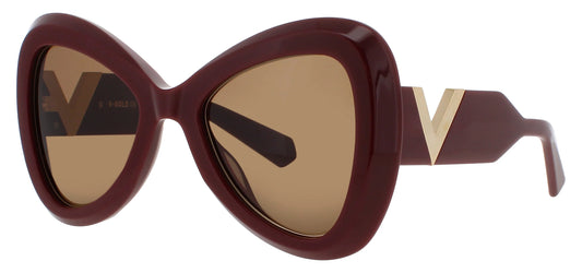 VALENTINO Women's Sunglasses V-Gold III – VLS-138B-53 -  Bordeaux