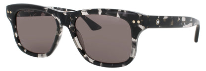 MONTBLANC  MB0319S 003 Square Black Smoke Lens Men's Sunglasses