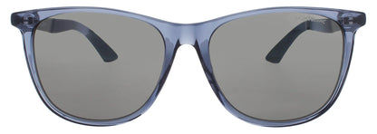 MONTBLANC MB0330S 003 Square Blue Ruthenium Silver Mirror Lens Men's Sunglasses
