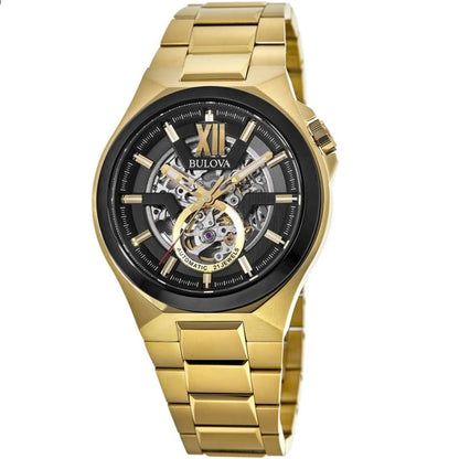 BULOVA Classic 98A178 Men's Gold Stainless Steel Automatic Luxury Watch