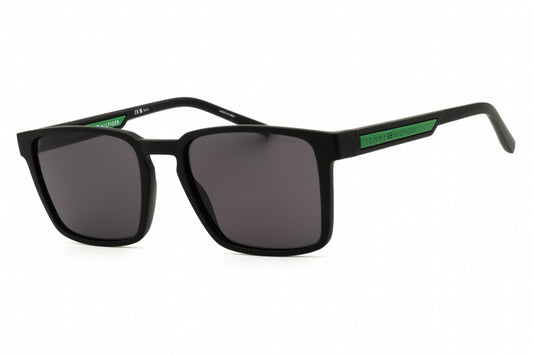 Tommy Hilfiger TH2088/S Square Matte Black Sunglasses with Grey Lenses by PEBBELLS