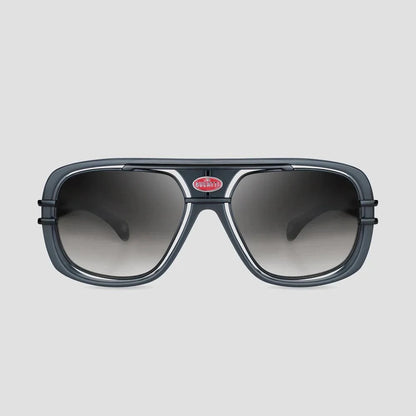 BUGATTI 07 Grey & Black Mens Square Shape Sunglasses