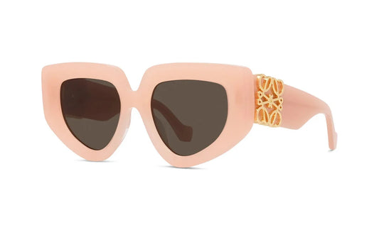 LOEWE LW40154U Women’s Oversized Sunglasses Shiny Pink/Brown