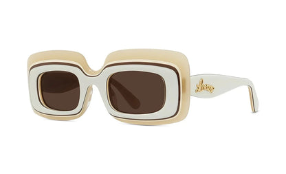 LOEWE LW40139U Women’s Sunglasses Ivory/Brown