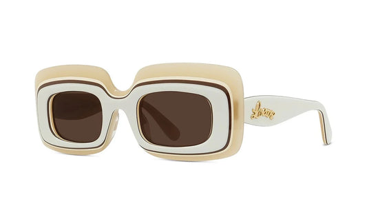 LOEWE LW40139U Women’s Sunglasses Ivory/Brown