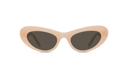 LOEWE LW40156U Women’s Cat Eye Sunglasses Shiny Pink/Brown