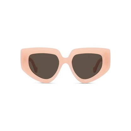 LOEWE LW40154U Women’s Oversized Sunglasses Shiny Pink/Brown