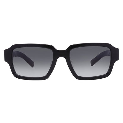 Prada PR 02ZS Black Grey Gradient Oversized Square Sunglasses - Unisex