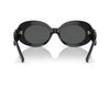 Versace Women’s Oversized Oval Black Sunglasses – VE4426BU GB1/87 54