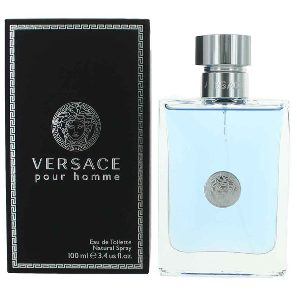 Pour Homme by VERSACE, 3.4 oz EDT Spray for Men by VERSACE