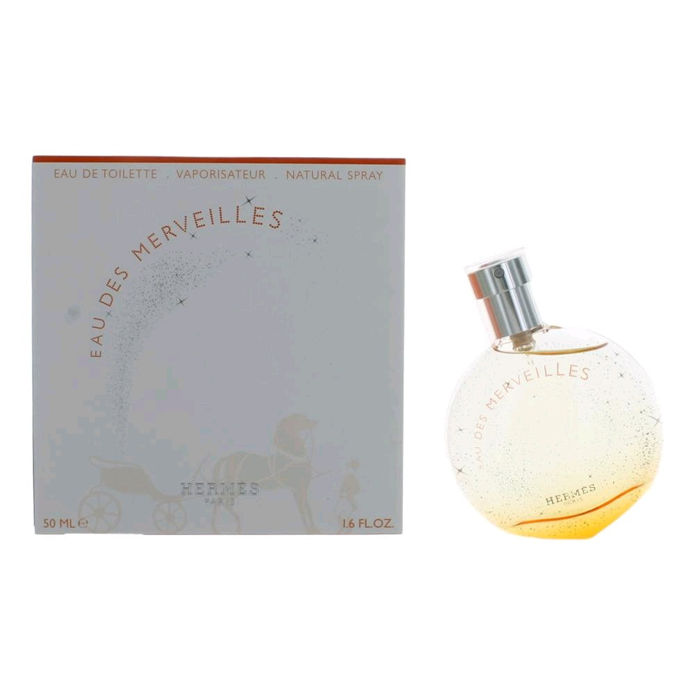 Eau Des Merveilles by HERMES, 1.6 oz EDT Spray for Women