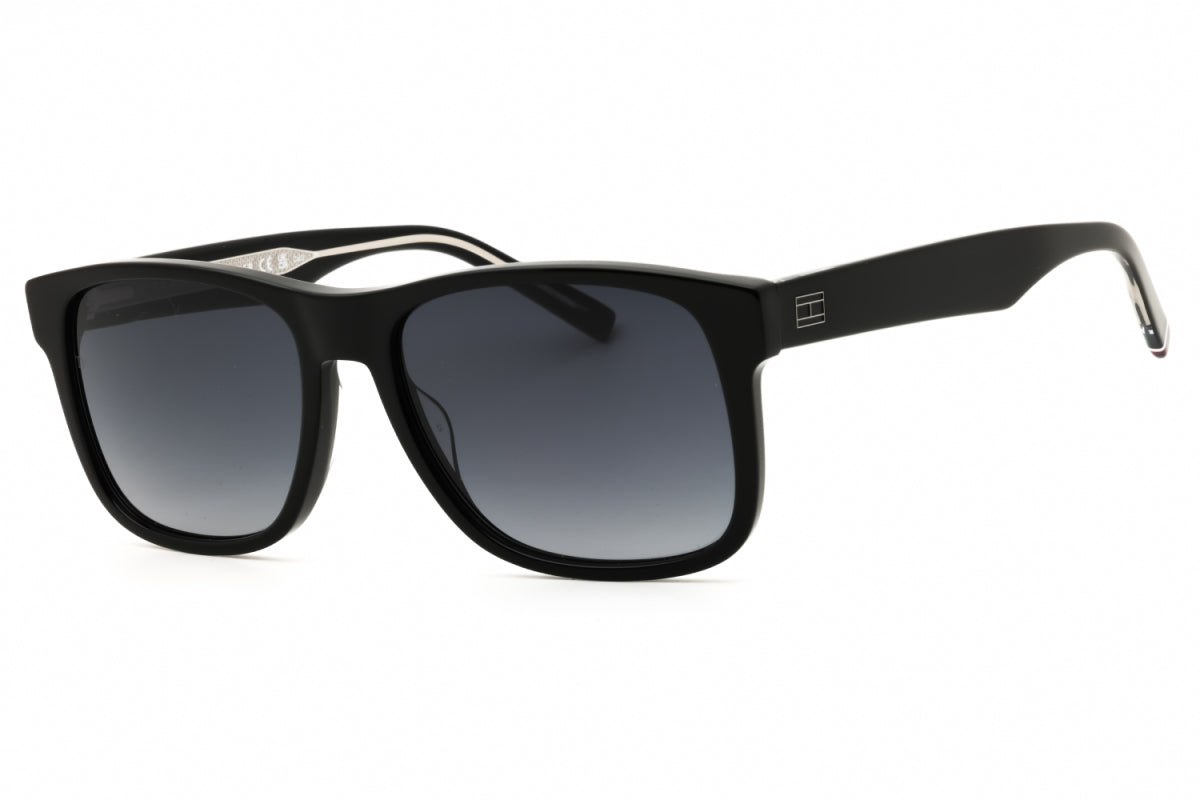 Tommy Hilfiger TH2073/S Square Black Sunglasses with Grey Lenses by PEBBELLS