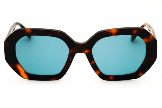 Tommy Hilfiger TH2155/S Rectangular Yellow Havana Sunglasses with Blue Lenses by PEBBELLS