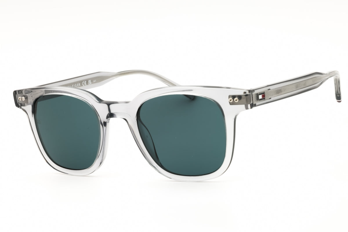 Tommy Hilfiger TH2126/S Square Grey Sunglasses with Green Lenses by PEBBELLS