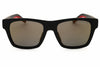 Tommy Hilfiger TH1975/N/S Square Matte Black Sunglasses with Brown Mirror Lenses by PEBBELLS