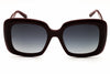 Tommy Hilfiger TH2208/S Square Burgundy Sunglasses with Dark Grey Gradient Lenses by PEBBELLS